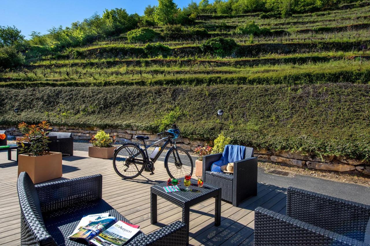 Hotel L'Oustal Pont-Les-Bains Salles-la-Source Zewnętrze zdjęcie